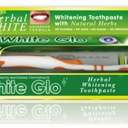 Зубная паста WHITE GLO с зубной щеткой фото