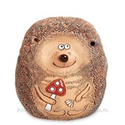 Кашпо керамическое Еж с мухомором, цветное ZLC-45/01 фото