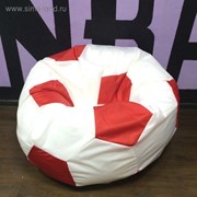 Кресло «Мяч» бело-красный, оксфорд фото
