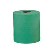 Протирочный материал (промышленный) полотенца бумажные, зеленые, 137м, 498 отрывов фото