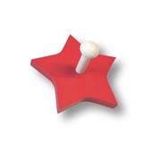 Вешалка деревянная в форме звезды, цвет красный 909RJ фото