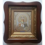 Икона Николая Чудотворца. Киот. Украина. фото
