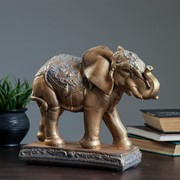 Фигура “Слон средний“ бронза/серебро 31х12х27см фото