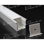 Широкий 35mm алюминиевый LED профиль с кромкой фото
