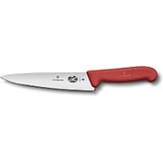 Нож разделочный VICTORINOX Fibrox, 25 см, красный (57903) фотография