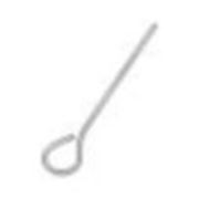 Прут 250 мм для подвески. Элементы крепления. фото