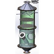 Cкруббер для мокрой очистки дымовых газов от пыли, абсорбционный раствор NaOH от MRC