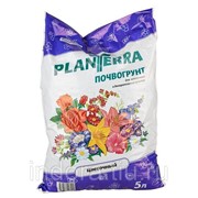 Почвогрунт PlanTerra - цветочный, 5л для декоративных и цветочных культур (паллет 200уп) (шт.)