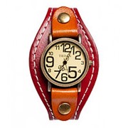 Y-CH051 Браслет-часы ''Классика'' красный/коричневый