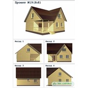 Дом деревянный брусовой 8*8