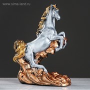 Сувенир “Конь на дыбах“ 44 см, серебро, микс фото