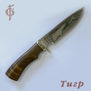 Нож Тигр (95х18), орех. Арт. 8003 фото