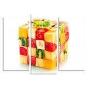 Картина Кубик фруктов фото