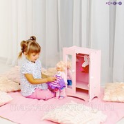 Кукольный шкаф, цвет Розовый фотография