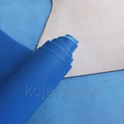 Натуральная кожа для обуви и кожгалантереи синяя арт. СК 1197 фото