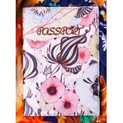 Обложка на паспорт “Фантазийные цветы“ фото