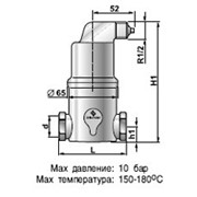 Сепаратор микропузырьков Spirovent высокая температура /высокое давление/ латунь, артикул АА150/025