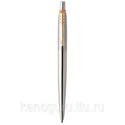 Ручки и стержни Parker Pen Products Parker Jotter Шариковая ручка Core K691 Stainless Steel GT M синие чернила фотография