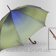 Зонт Антишторм трость Зелено - синий фото
