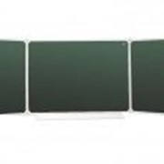 Доска аудиторная трехэлементная, настенная 3032х1012 мм, (зелёная)