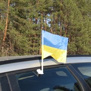 Флаг Украины на авто купить с флагштоком фото