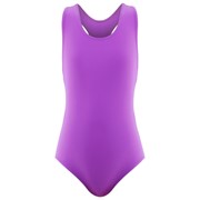 Купальник для плавания сплошной, фиолетовый, размер 30 фото