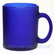 Чашка сублимационная Хамелеон матовая Синяя фото