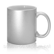 Чашка сублимационная перламутровая Серебряная фото
