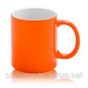 Чашка сублимационная Хамелеон глянцевая Оранжевая фото