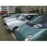 Раскладка полиграфии под дворники автомобилей в Харькове фотография