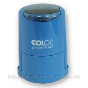 Печать Colop R40 голубая + клише фотография