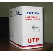 Сетевой кабель UTP CAT5e CCA 24 AWG Диаметр проводника 0,5mm -305m/в ящик, 4х2 витая пара