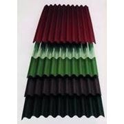 Ондулин 0,95*2м лист красный, зеленый, коричневый с доставкой фотография