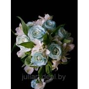 Свадебный букет Голубая роза фотография