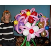 Букет цветов из шаров. арт.10010 фото