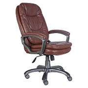 Кресло для руководителя Бюрократ CH-868AXSN, кожзам, коричневый фотография