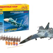 Сборная модель - Самолет истребитель - бомбардировщик Су-27 (набор)