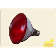 Лампа Инфракрасная 100W/175W красная прессованное стекло фото