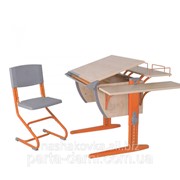 Набор школьной мебели Дэми СУТ.14-02 клен/оранжевый со стулом