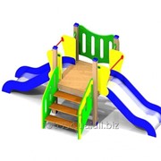 Детская горка Фунтик, на 4 опорных столбах фото