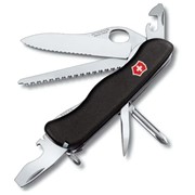 Нож Victorinox Trailmaster One Hand, 111 мм, 12 функций, с фиксатором лезвия, черный фотография