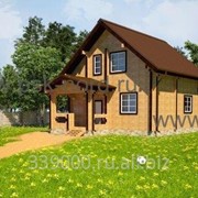 Дом из профилированного бруса, сосна, ель. Модель Норд-144 фото