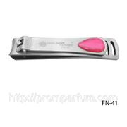 Большой книпсер для ногтей c розовым камнем Lady Victory FN-41 /71-1 фото