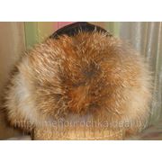 Женская шапка-ушанка из натуральной кожи и меха лисицы фото