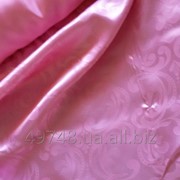 Подкладка атласная розовая жаккардовая ткань фото