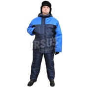 Костюм мужской “Прибалтика“ зимний синий с васильковым фото