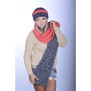 Комплект зимний женский шапка 0026 H и шарф 0027 H