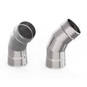 Отвод (45, d115, нерж. 0,8мм, 3 сегмента) фото