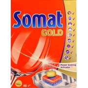 Таблетки Somat Gold Power Soaking Activator для посудомоечных машин (Мощный активатор замачивания), 48 шт фотография