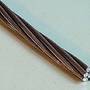 Провод неизолированный, скрученный из аллюминиевых проводов АТ 90,0 фото